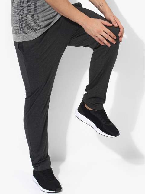 

Puma Men Charcoal Grey Zippered dryCELL Jersey Pants