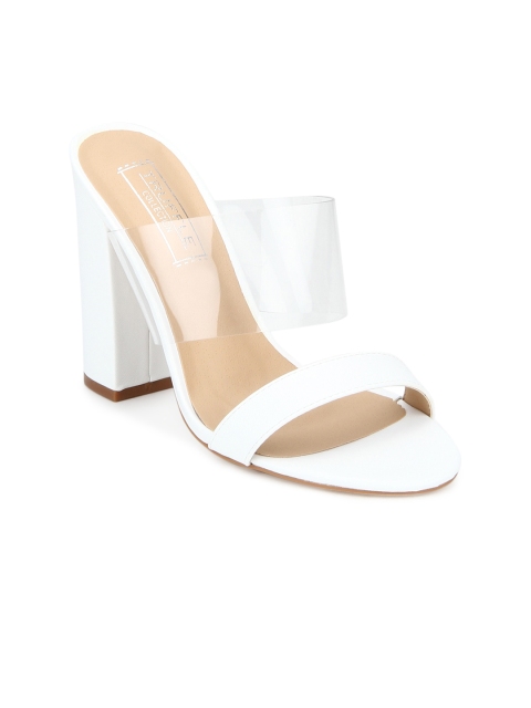 

Truffle Collection Women White Solid Heels