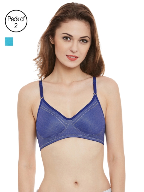 

Clovia Pack of 2 Bras, Blue