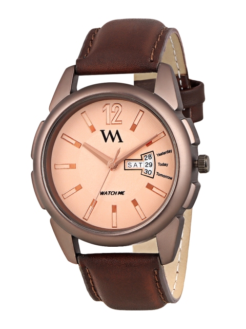 

WM Men Brown Analogue Leather Watch DDWM-031