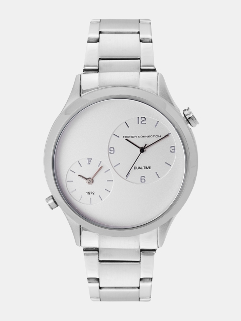 

French Connection Men Silver-Toned Analogue Watch FC1284SM