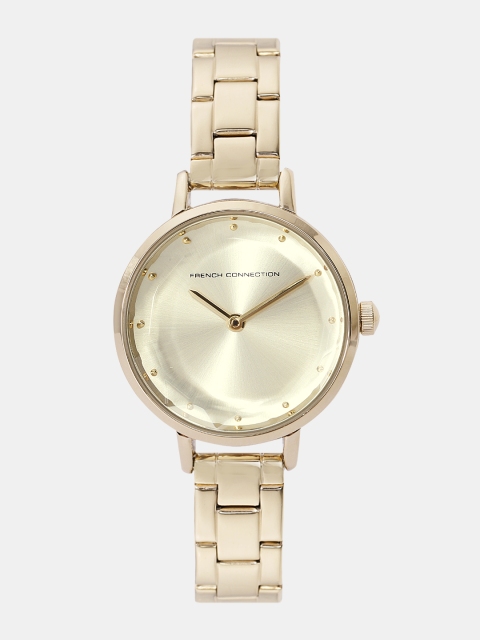 

French Connection Women Gold-Toned Analogue Watch FC1275GM