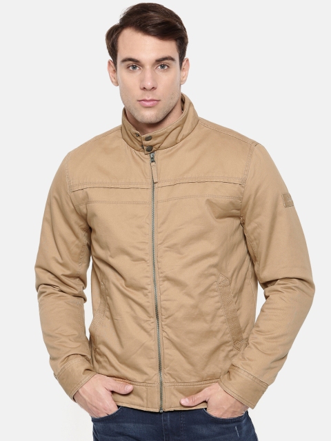 

Wrangler Men Khaki Solid Slim Fit Bomber Slim Fit Jacket