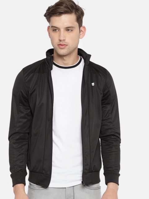 

Wrangler Men Black Solid Bomber