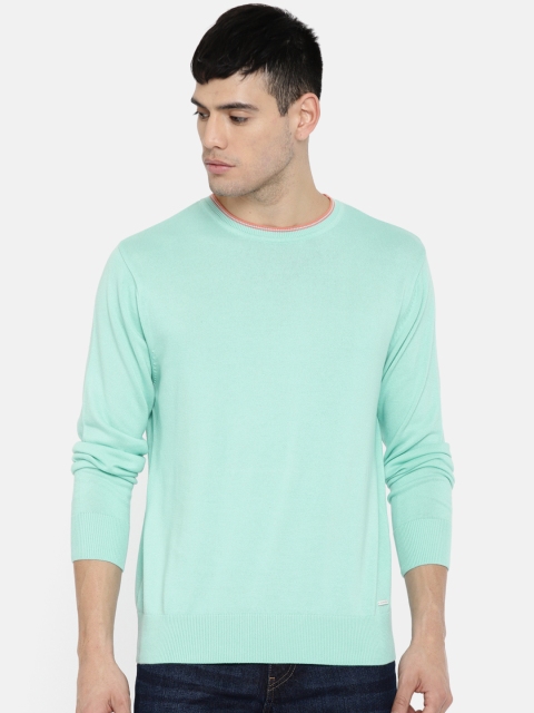 

Wrangler Men Blue Solid Pullover