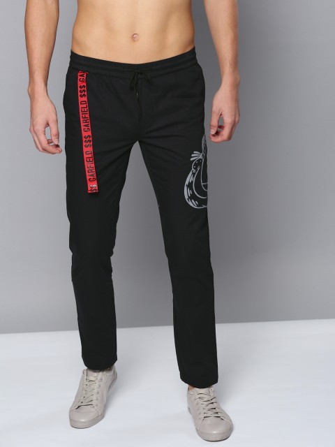 

Kook N Keech Garfield Men Black Regular Fit Solid Regular Trousers