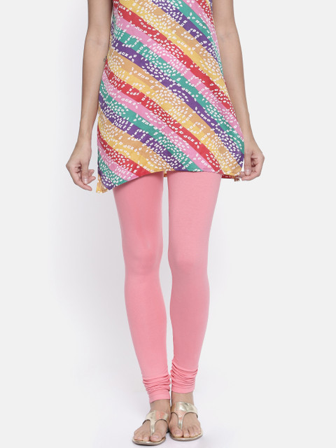 

Bitz Women Pink Churidar Leggings
