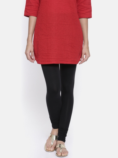 

Bitz Women Black Churidar Leggings