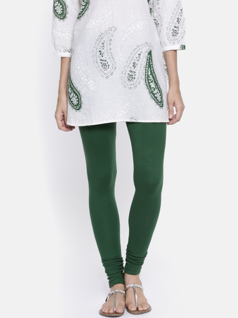 

Bitz Women Green Churidar Leggings