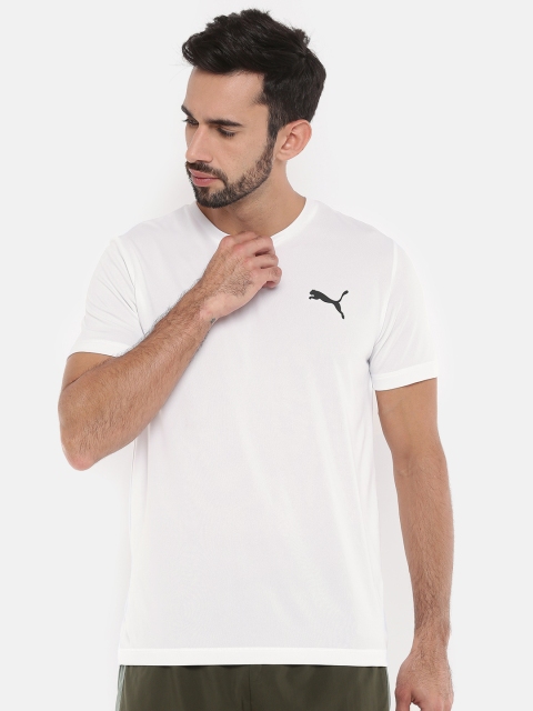 

Puma Men White Solid dryCELL ESS Active T-shirt