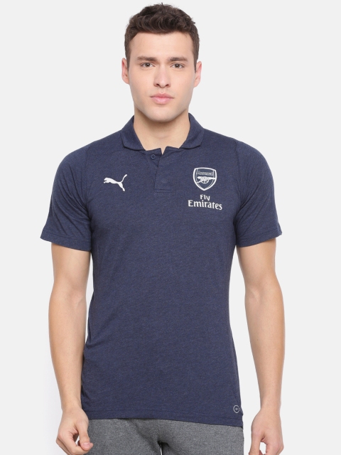 

Puma Men Navy Blue dryCELL Arsenal FC Casual Performance SS with sponsor Logo Polo T-shirt