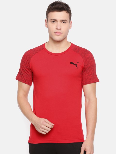 

Puma Red Evostripe Slim Fit T-shirt
