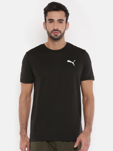 

Puma Men Black Solid dryCELL ESS Active T-shirt