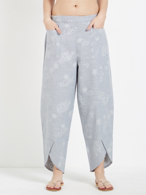 

Mystere Paris Women Grey Printed Lounge Pants G330C