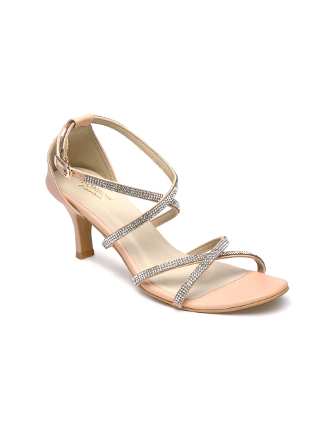

Monrow Women Peach-Coloured Embellished Sandals