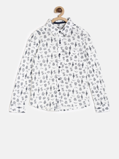 

Lee Cooper Boys White Printed Casual Shirt