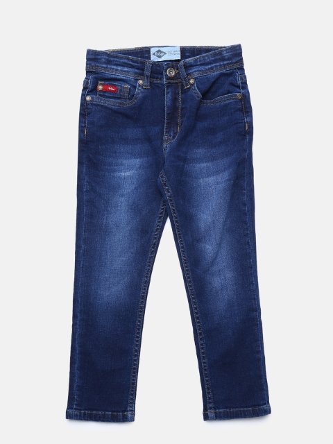 

Lee Cooper Boys Blue Regular Fit Mid-Rise Clean Look Jeans
