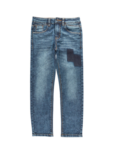 

POPPERS by Pantaloons Boys Blue Tapered Fit Mid-Rise Clean Look Jeans