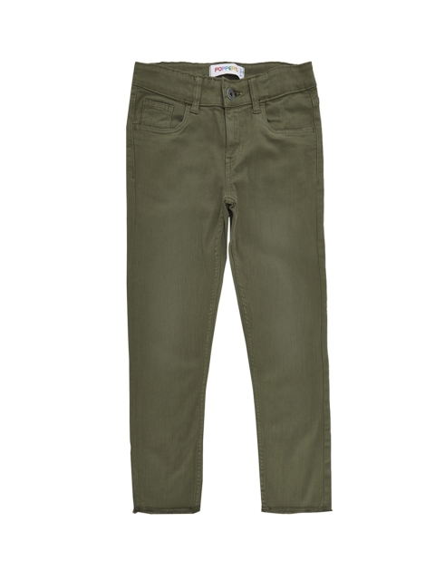 

POPPERS by Pantaloons Boys Olive Green Tapered Fit Mid-Rise Clean Look Jeans