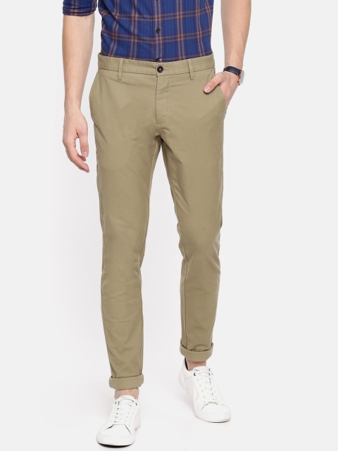 

U.S. Polo Assn. Men Khaki Slim Fit Solid Chinos