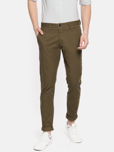 

U.S. Polo Assn. Men Brown Austin Slim Fit Solid Chinos