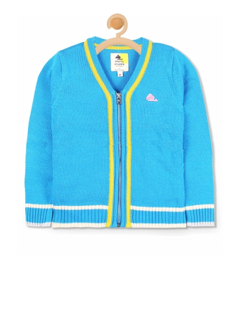 

Cherry Crumble Boys Blue & Yellow Wool Solid Pullover