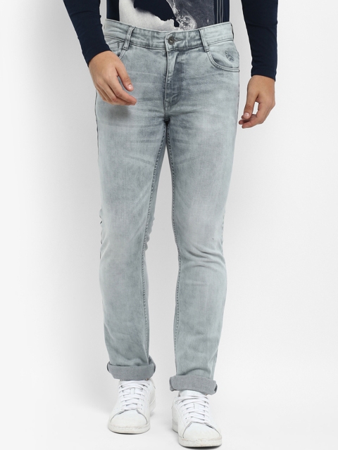 

Parx Men Grey Slim Fit Mid-Rise Clean Look Jeans