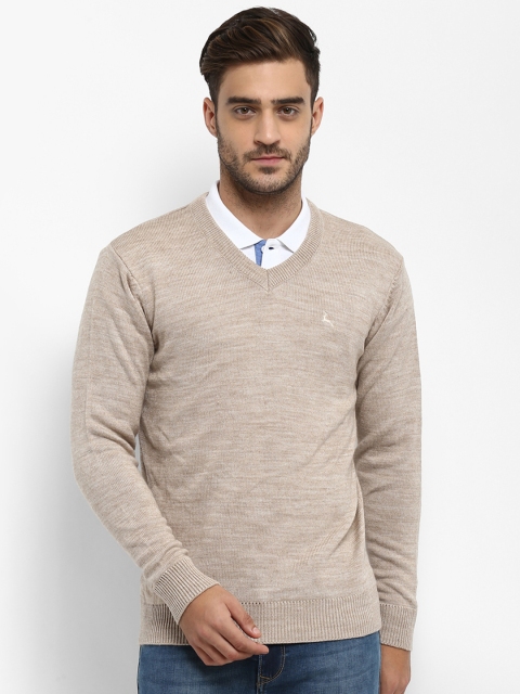 

Parx Men Beige Solid Pullover