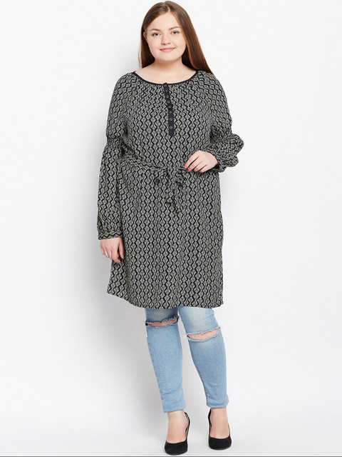 

Oxolloxo Black & White Printed Tunic