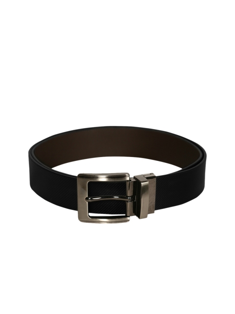 

SCHARF Men Brown & Black Leather Reversible Solid Belt