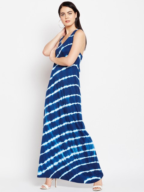 

WISSTLER Women Blue Dyed Maxi Dress