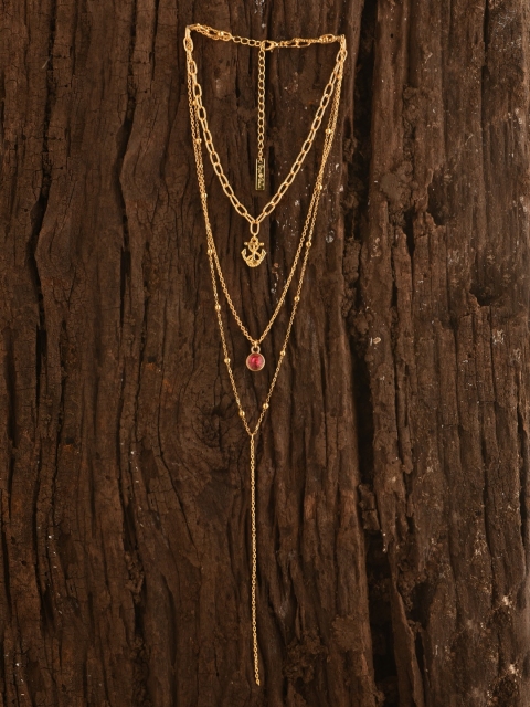 

JewelRush Gold-Toned Metal Gold-Plated Necklace