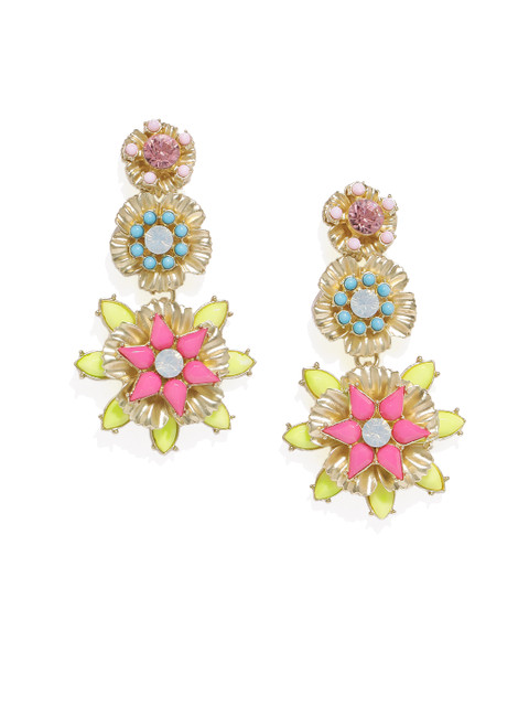 

JewelRush Multicoloured Floral Drop Earrings, Multi