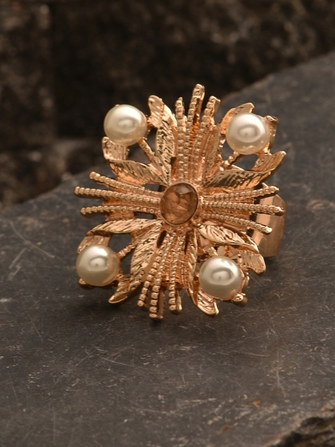 

JewelRush Gold-Toned Embellished Ring