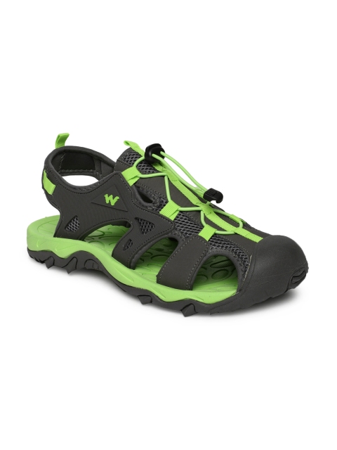 

Wildcraft Men Grey & Lime Dallas 2.0 Green Sport Sandals