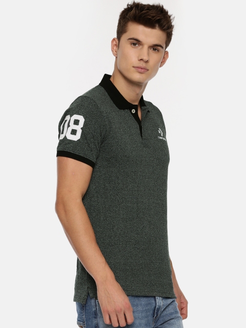 

Converse Men Black Solid Polo Collar T-shirt