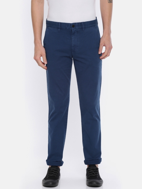 

Calvin Klein Jeans Men Blue Regular Fit Mid-Rise Chino