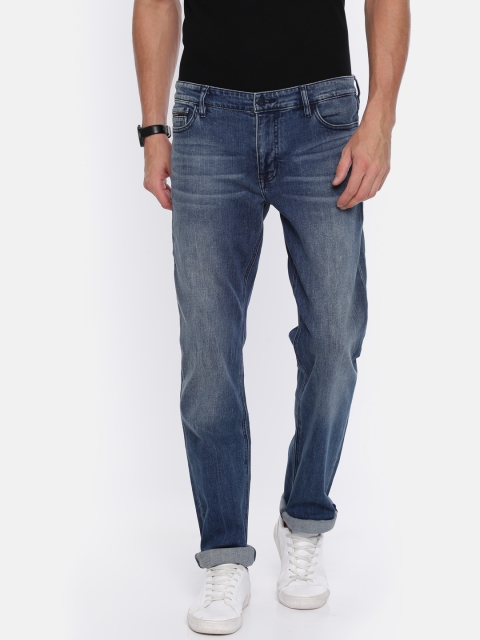 

Calvin Klein Jeans Men Blue Slim Straight Fit Mid-Rise Clean Look Stretchable Jeans