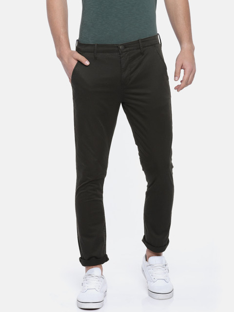 

Calvin Klein Jeans Men Black Regular Fit Solid Chinos
