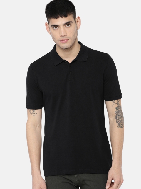 

Calvin Klein Jeans Men Black Solid Polo Collar T-shirt