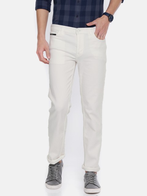 

Calvin Klein Jeans Men White Skinny Fit Mid-Rise Clean Look Stretchable Jeans