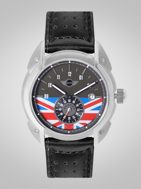 

MINI Men Black & Red Printed Swiss Analogue Watch MINI53E