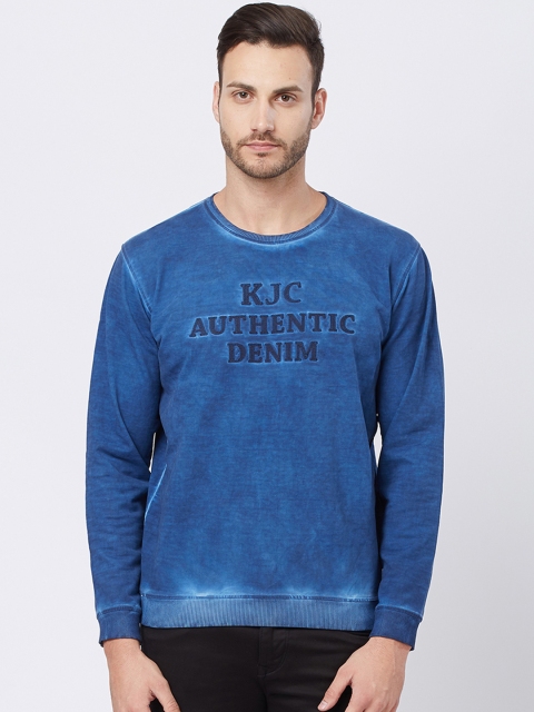 

Killer Men Blue Self Design Sweatshirt