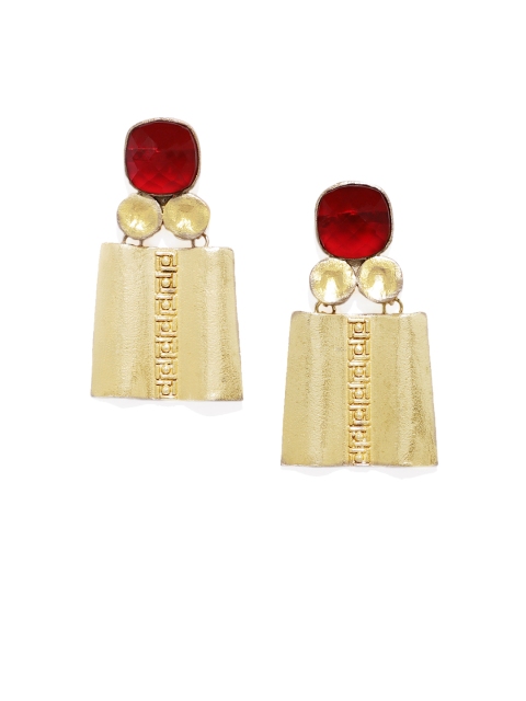

Pipa Bella Red Gold-Plated Quirky Drop Earrings