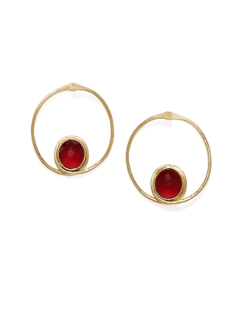 

Pipa Bella Gold-Toned Circular Hoop Earrings
