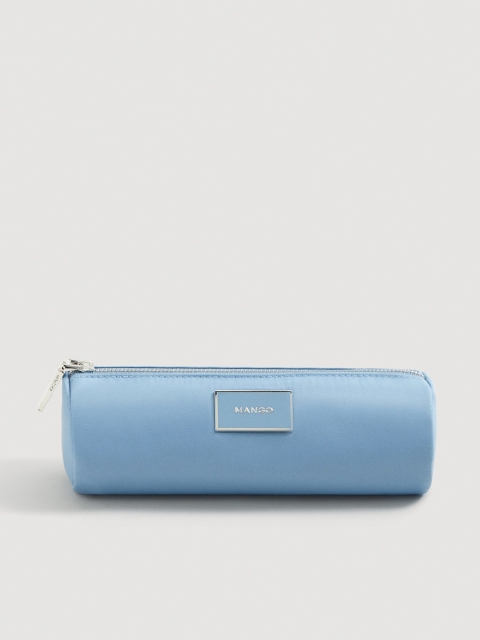

MANGO Blue Solid Pouch