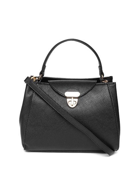 

MANGO Women Black Solid Handheld Bag