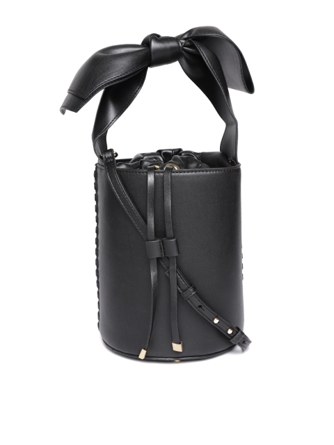 

MANGO Black Solid Handheld Bag
