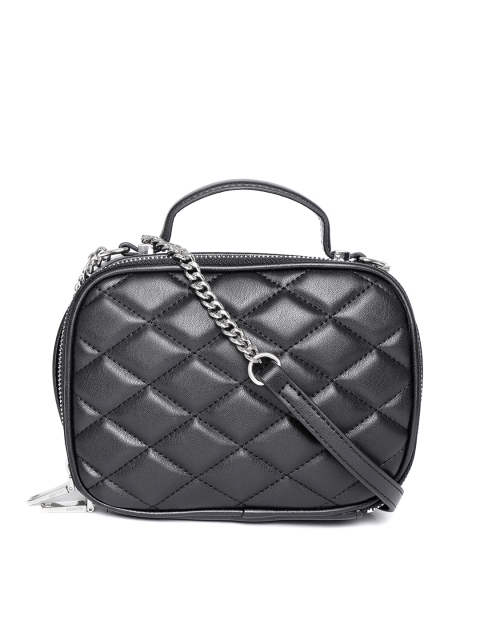

MANGO Black Quilted Sling Bag
