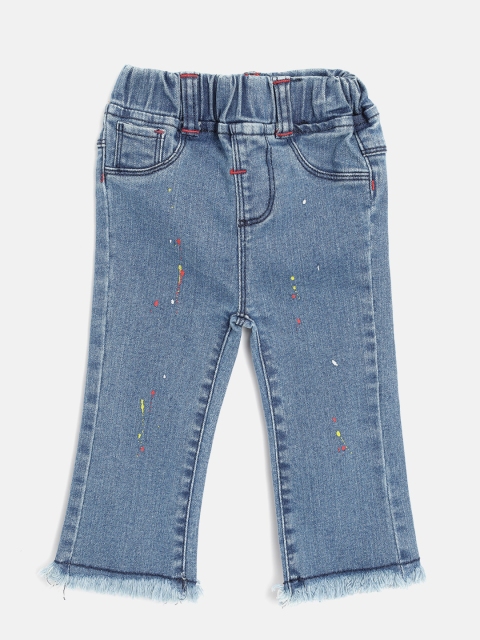 

Nauti Nati Girls Blue Solid Denim Jeggings